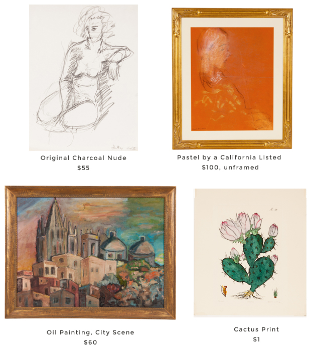 Consignment Shop Artwork Original Oil Paintings