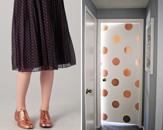 Metallic Polka Dots