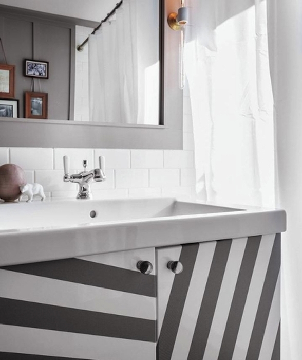Colorful Bathroom Cabinets
